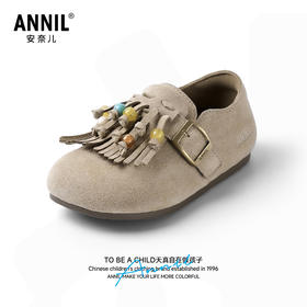 ANNIL/安奈儿童鞋女童韩系软底时尚休闲串珠皮鞋潮儿童鞋子HG5302569