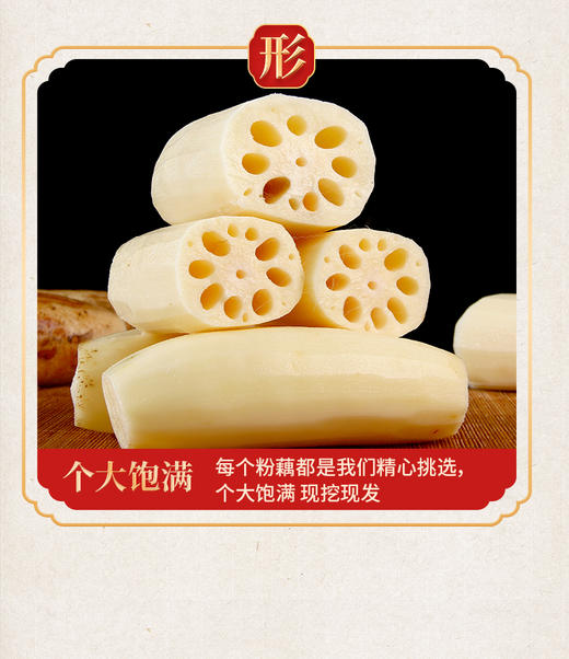 荆州 洪湖莲藕(粉藕)3斤 商品图0