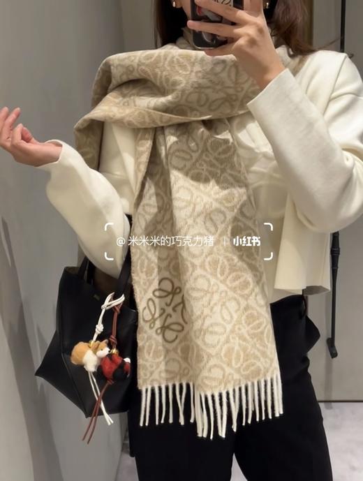 罗意威 2025最新款最火围巾，双面羊毛和羊绒围巾（ZT*DSX） 商品图6