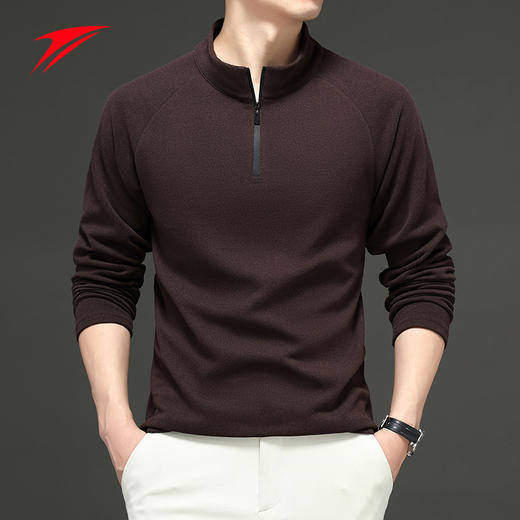 金莱克半拉链立领卫衣男士秋冬休闲舒适亲肤时尚卫衣300克 JLK10201 商品图4