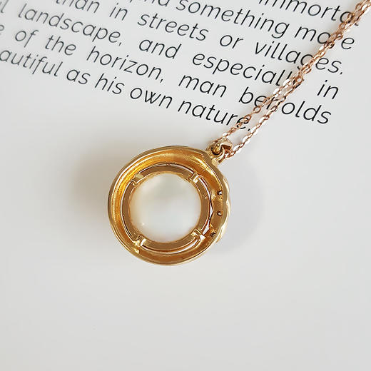 【天然正品】AU585镶钻镶天然近完美约12.2MM海水马贝珠吊坠项链链长：45CM女士051025NJ28现售价：3680 商品图5