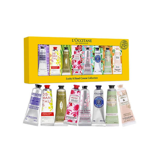 欧舒丹护手霜礼盒30ml*8支乳木果玫瑰樱花马鞭草滋润保湿 商品图1