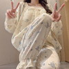 自然醒茉语（带胸垫）女士家居服云朵棉长袖长裤套头睡衣QH 商品缩略图5