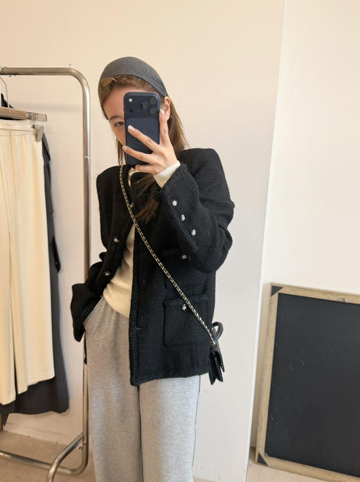 2510304     英国🇬🇧linton厂牌 初花呢 外套 经典4口袋 直筒外套 商品图4