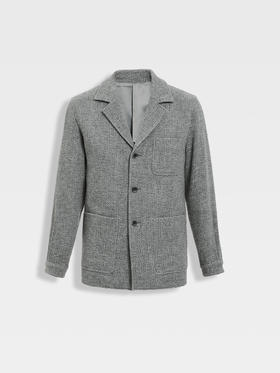 callisto海豚灰羊毛羊绒外套