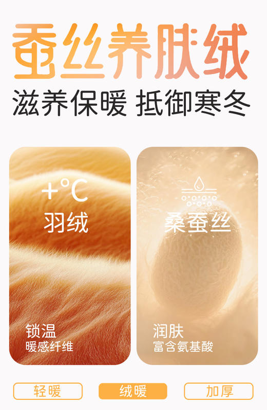 羽绒+桑蚕丝双面磨毛保暖女士背心 2522# 商品图2