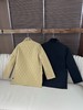 巴家25新品女士灯芯绒翻领格纹外套棉服 商品缩略图3
