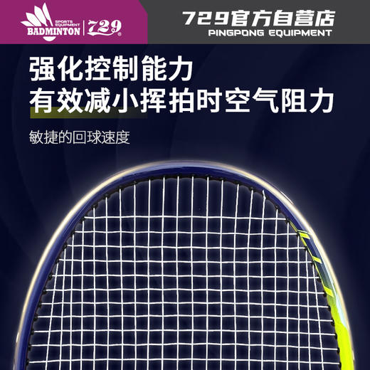 [新品·2只装] 友谊729 7091铝合金分体羽毛球拍 耐打耐磨专业羽毛球拍大童成人室内外通用套装 商品图1