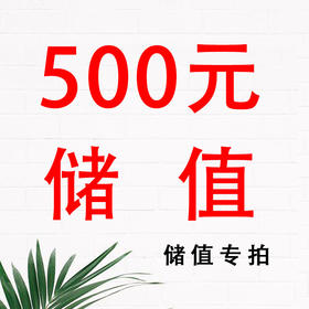 500元储值专拍