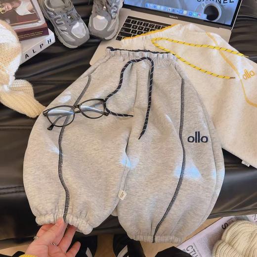 2025秋季亲子款休闲裤儿童卫裤新款加绒时尚洋气运动裤 商品图2