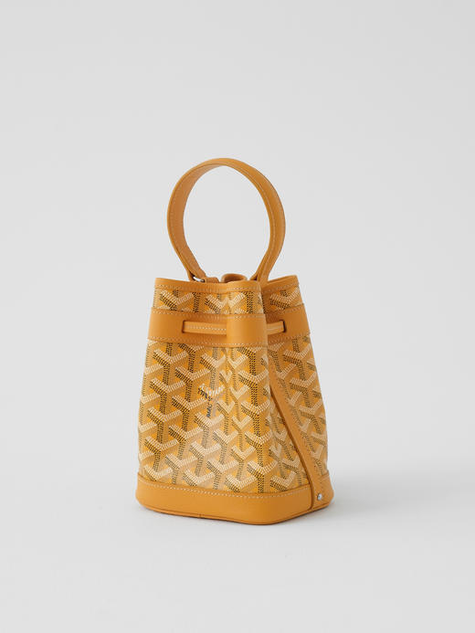 戈雅Petit Flot 标志性印花抽绳开合Goyardine 帆布水桶包单肩手提包(JF*MM) 商品图12