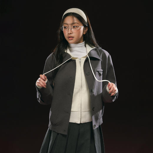 Ariseism 美式复古短外套女秋季新款上衣 商品图3