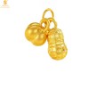 【品牌授权】【香港周六福】黄金钻石首饰 5D足金吊坠好事发生（附赠K金项链） 商品缩略图0