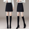 YM 8567-48气质简约波点毛呢半身裙时髦洋气a字短裙 商品缩略图1