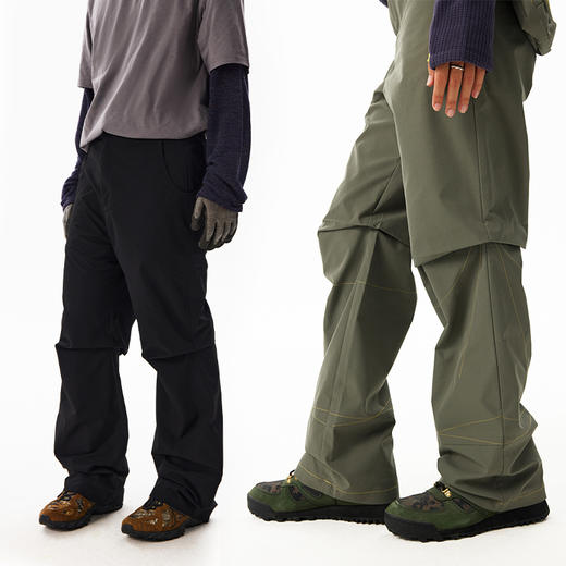 CryingCenter 蛛网可拆卸腰包微喇伞兵裤线迹休闲裤中性 哭喊中心 商品图0