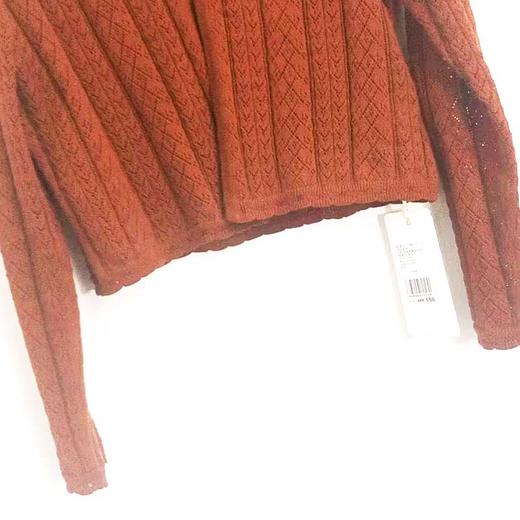 VIVIAN LIU薇薇安刘F2556302秋季女装新款V领开衫金属扣毛衣 商品图3