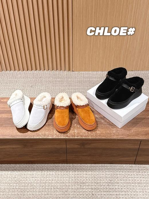 蔻依新款羊毛厚底拖 (DBG) 商品图1