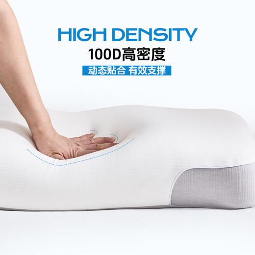 多喜爱 生物零压舒睡枕（雅灰/柔粉）【生物基零度绵】【0压舒睡】【M型曲线设计】【100D高密度】内外双枕套 精美手提箱 商品图1