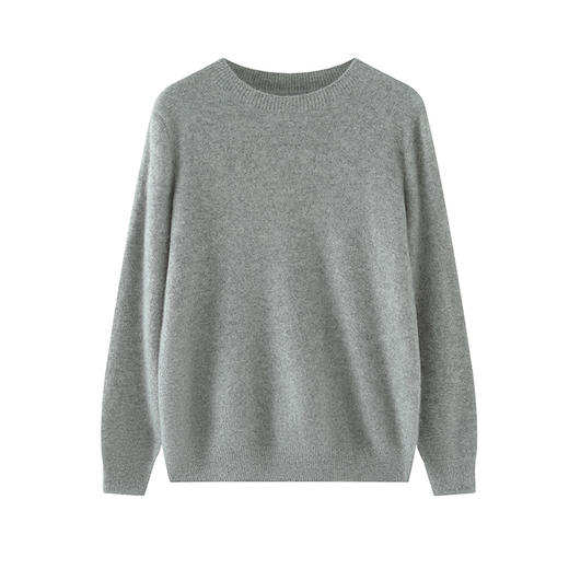 【清河羊毛羊绒专场】鹿展515 女款圆领羊绒衫 100%山羊绒 商品图2