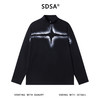 T4894SDSA男士秋冬新款痞帅男装小众设计印花十字半高领长袖T恤百搭潮 商品缩略图1
