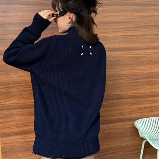 严选 | 马吉拉同款 针织拉链立领外套 男女同款（同厂同面料） 商品图1