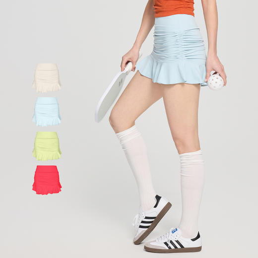 跃牌【周游世界系列】新款瑜伽服女半身防走光休闲健身短裤裙运动网球裙SH3279 商品图2