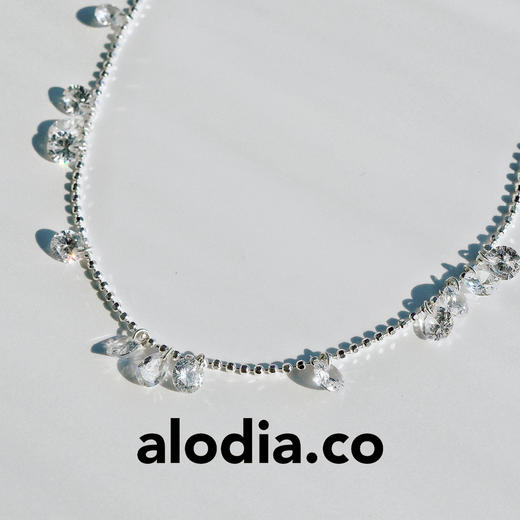 【秋季新款】alodia.co 品牌直发 美神之泪锆石锁骨链项链 925银设计感爆闪ins风高级小众悦己礼物 商品图3