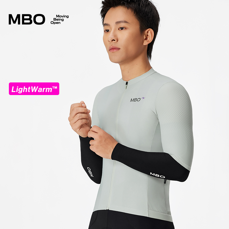 MBO男女保暖抓绒袖套AA160秋冬户外公路车抓绒黑色骑行运动护袖  不补货 (经销商专拍链接，非经销商拍单不发货)