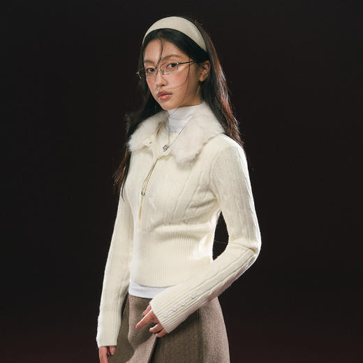 Ariseism 美式复古毛衣女秋季新款上衣 商品图0