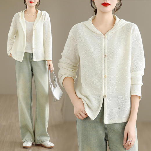 GYH 9425大码短款薄外套宽松休闲国风上衣 商品图0