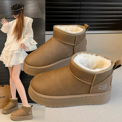 【HF】无忧购 “清仓福利”休闲厚底毛毛女款秋冬季加厚加绒保暖雪地靴1861/1862/1868（截单后3-5天发货） 商品图4