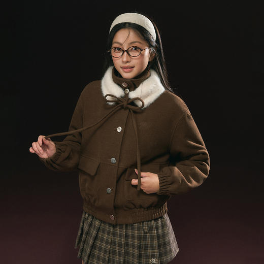 Ariseism 美式复古棉服外套女秋季新款上衣 商品图1