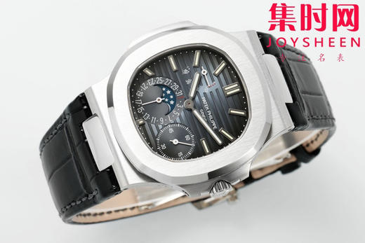 PPF潜心三年 真"芯"之作！百达翡丽PP鹦鹉螺系列5712GR 牛仔蓝皮带款总裁 新升级V3版 男士腕表 商品图3