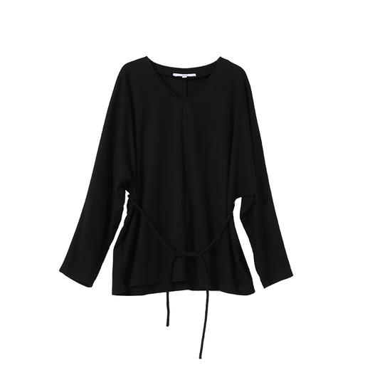 VIMAGE纬漫纪宽松显瘦加本布腰带设计秋冬新款小上衣V2413113 商品图5