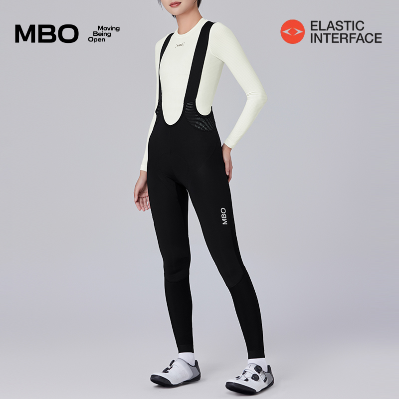 MBO Softshell 女子冬季软壳防风保暖背带骑行长裤 双箭头 T190  (经销商专拍链接，非经销商拍单不发货)
