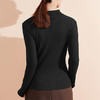 雅黛丽保暖上衣薄款百搭半高领磨毛打底衫可外穿柔软亲肤舒适长袖 商品缩略图3