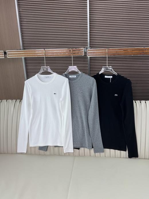 法国🐊女装25纯色圆领修身正肩T恤打底衫 商品图8