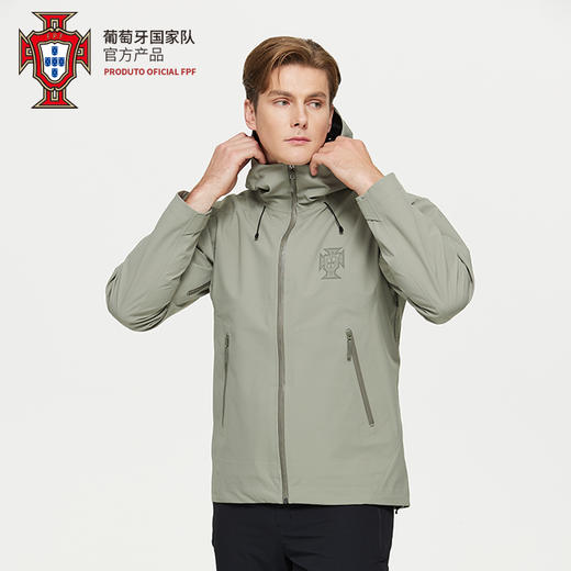 【官方正版】葡萄牙国家队 | 灰绿冲锋衣多功能户外运动外套 商品图1