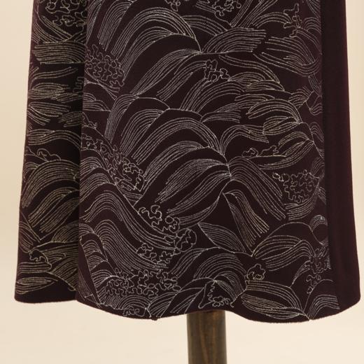 【福天华】寿服女大衣“鹤翔云海”（深紫红）百年工艺寿衣 商品图4