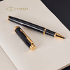 派克（PARKER）签字笔 时尚商务办公送礼生日礼物高颜值 IM纯黑丽雅金夹宝珠笔+流光礼盒 商品缩略图0