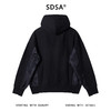 SDSA男士秋冬新款痞帅男装小众拼接多拉链立领连帽夹克外套简约潮 商品缩略图5