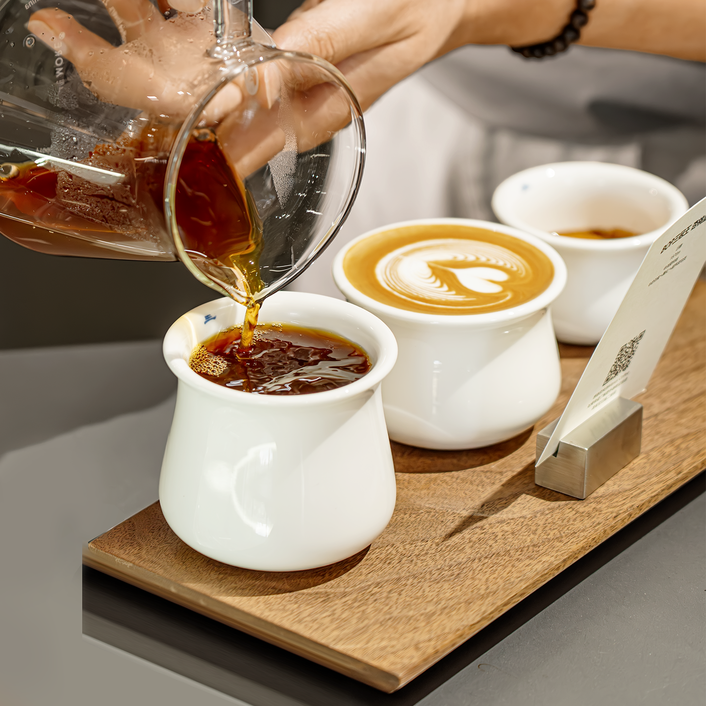 【新品首发】泰摩&孙磊 泰摩咖啡品杯三两杯-浓缩、奶咖、黑咖/陶瓷咖啡杯套组 联合研发