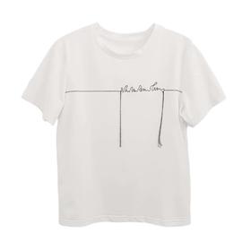 VIVIAN LIU薇薇安刘D2457311 夏季女装新款短袖前胸刺绣针织T恤