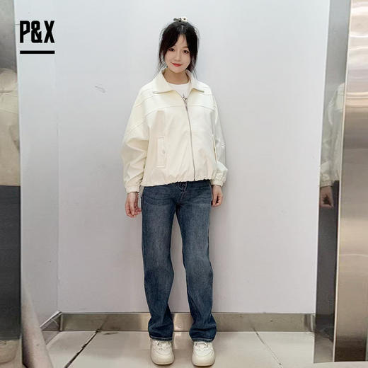 P&X设计师女装水洗手擦时尚基础款简欧风牛仔长裤823310844 蓝色 商品图1