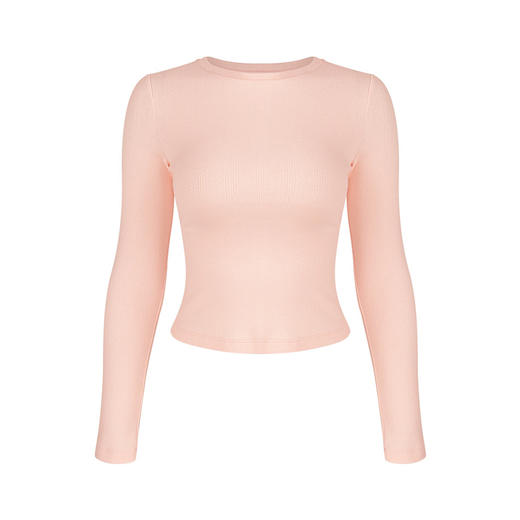 跃牌【周游世界】秋冬新款瑜伽服女纯棉透气短款休闲内搭叠穿长袖TP0980 商品图7