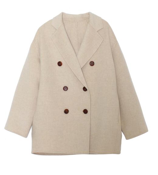 衣尚 双排扣短款大衣DWF112019B 商品图1