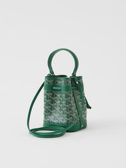 戈雅Petit Flot 标志性印花抽绳开合Goyardine 帆布水桶包单肩手提包(JF*MM) 商品图11