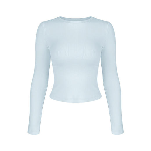 跃牌【周游世界】秋冬新款瑜伽服女纯棉透气短款休闲内搭叠穿长袖TP0980 商品图6