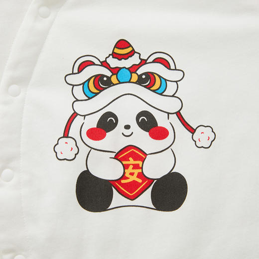 怡比好运来长袖斜襟哈衣HY25WIN045中国红/中黄59#-90# 商品图10