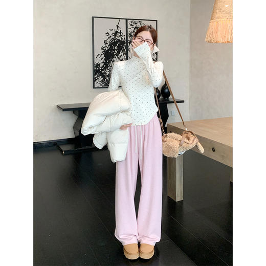 <曾小咸推荐>3.19现货秒杀 ！微信超特价！波点半高领打底衫T恤 日常119.99 立减60 秒杀59.99！！ 休闲裤（加绒）秒杀79.99！ 商品图2